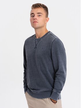 Ombre Ombre Mikina OM-SSDS-0131 Tmavomodrá Regular Fit