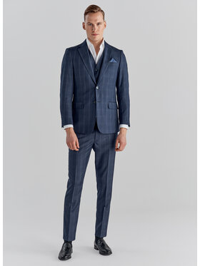 Pako Lorente Pako Lorente Marynarka P21WF-3G-077 Granatowy Slim Fit