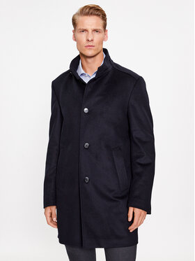 JOOP! JOOP! Vilnonis paltas 30037689 Tamsiai mėlyna Regular Fit