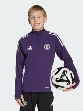 adidas adidas Bluza techniczna 152019 Fioletowy Slim Fit