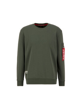 Alpha Industries Alpha Industries Bluza USN Blood Chit Sweatshirt Zielony Regular Fit