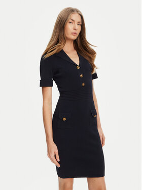 Guess Guess Sukienka dzianinowa W5YK29 Z0130 Granatowy Slim Fit