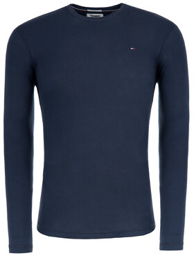 Tommy Jeans Tommy Jeans Тениска с дълъг ръкав DM0DM04409 Тъмносин Slim Fit