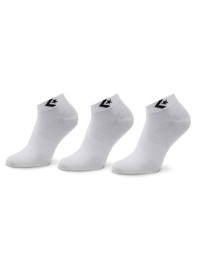 Converse Converse Set di 3 paia di calzini corti da uomo E746W Bianco