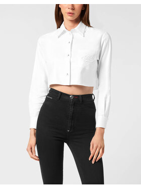 PHILIPP PLEIN PHILIPP PLEIN Camicia 26471 Bianco Fitted Fit