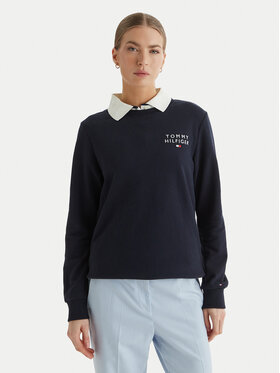 Tommy Hilfiger Tommy Hilfiger Džemperis UW0UW04521 Tamsiai mėlyna Regular Fit