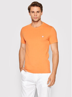 Guess Guess T-Shirt Core M2YI24 J1311 Pomarańczowy Super Slim Fit