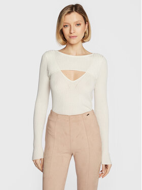 Guess Guess Пуловер W3RR32 Z30L1 Екрю Slim Fit