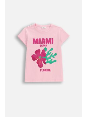 Coccodrillo Coccodrillo T-Shirt WC6143203WGJ-007 Różowy Regular Fit