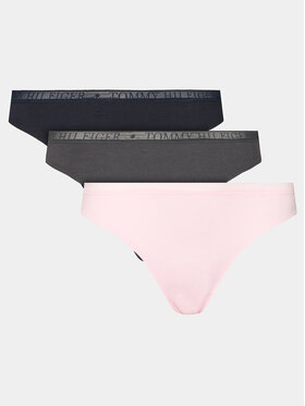 Tommy Hilfiger Tommy Hilfiger Komplet 3 par stringów UW0UW04890 Kolorowy