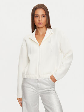 Guess Guess Mikina V4BQ14 K7UW2 Biela Regular Fit