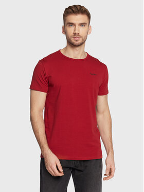Pepe Jeans Pepe Jeans Футболка Original Basic PM508212 Бордовий Slim Fit