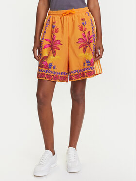 adidas adidas Αθλητικό σορτς FARM JD6289 Πορτοκαλί Loose Fit