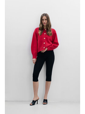 Fobya Fobya Kardigan F2114 Czerwony Basic Fit