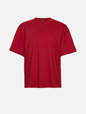 La Mania La Mania T-Shirt RIHO Bordowy Basic Fit