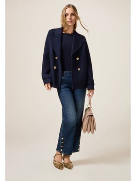 Oltre Oltre Jeans P411R008683N024 Blu Baggy Fit