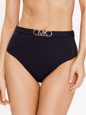 MICHAEL Michael Kors MICHAEL Michael Kors Bikini alsó Solid High Waist MM1N025 Fekete