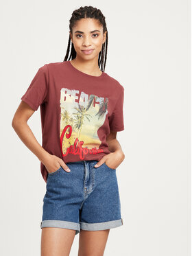 Cross Jeans Cross Jeans T-Shirt 56059-025 Brązowy Regular Fit