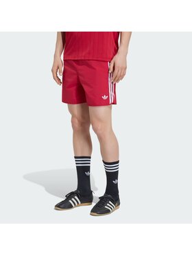 adidas adidas Szorty materiałowe 159299 Czerwony Regular Fit