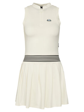 Ellesse Ellesse Kleid für den Alltag Medusa SGZ21966 Weiß Slim Fit