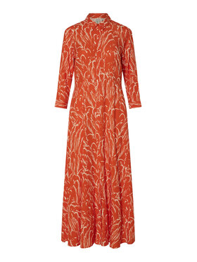 YAS YAS Rochie tip cămașă Savanna 26022663 Portocaliu Loose Fit