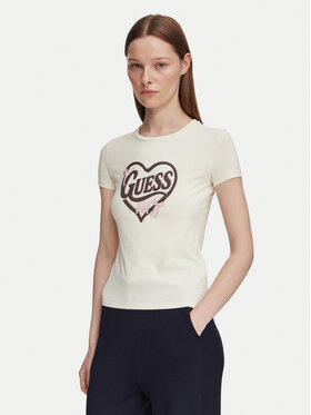 Guess Guess Тишърт V6YI09 K4276 Светлобежов Slim Fit