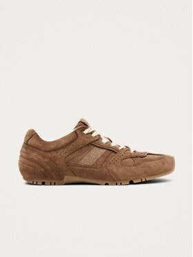 ALOHAS ALOHAS Sneakersy Tb.56 Suede Brown Leather Sneakers Brązowy
