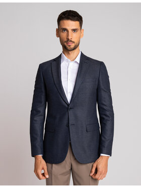 Borgio Borgio Marynarka brolo_g Granatowy Slim Fit