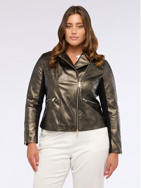 Fiorella Rubino Fiorella Rubino Giacca in similpelle R365T001242N022 Marrone A-Line Fit
