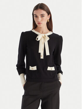 Luisa Spagnoli Luisa Spagnoli Pulover Maluma 100211 Negru Regular Fit