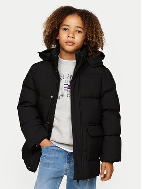 Tommy Hilfiger Tommy Hilfiger Geacă din puf KB0KB09401 Negru Regular Fit