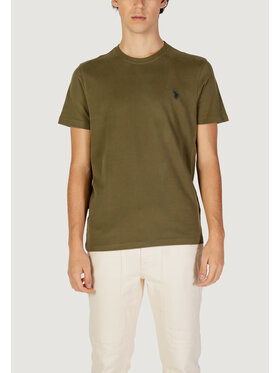 U.S. Polo Assn. U.S. Polo Assn. T-Shirt US40 154003 Zielony Shirt Fit