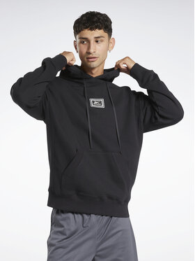 Reebok Reebok Bluză Basketball Heavyweight HU2015 Negru Relaxed Fit