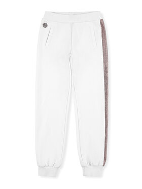 PHILIPP PLEIN PHILIPP PLEIN Teplákové kalhoty 27565 Bílá Jogger Fit