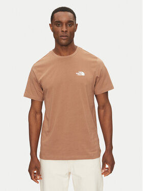 The North Face The North Face T-Shirt Simple Dome NF0A87NG Brązowy Regular Fit