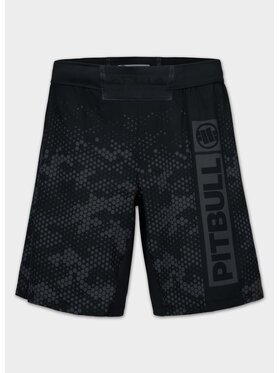 PITBULL PITBULL Szorty sportowe HEX CAMO HILLTOP Czarny Regular Fit