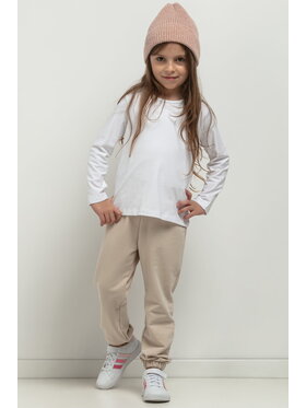 Tessita Tessita Bluzka BLUZKA MMD44_1_128 Biały Regular Fit