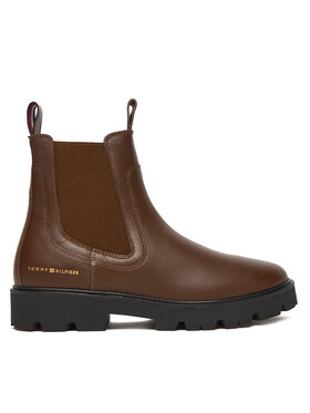 Tommy Hilfiger Tommy Hilfiger Štibletai Lthr Low Chelsea FW0FW08775 Ruda