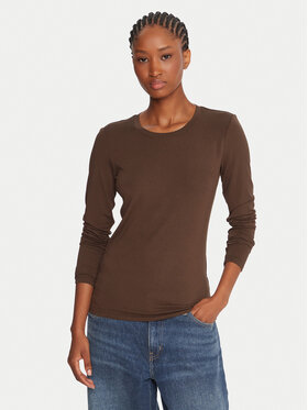 Weekend Max Mara Weekend Max Mara Blusa Multie 2525946012 Marrone Slim Fit