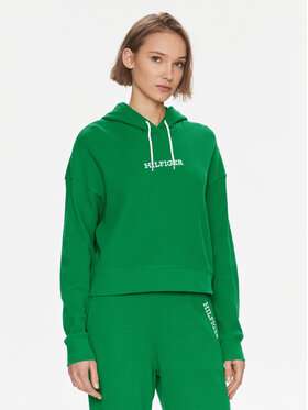 Tommy Hilfiger Tommy Hilfiger Majica dugih rukava UW0UW04996 Zelena Regular Fit