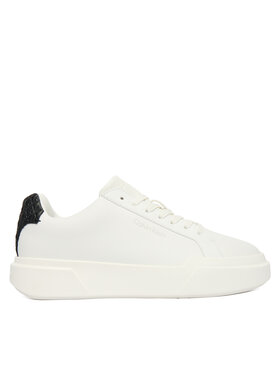 Calvin Klein Calvin Klein Sneakersy Chunky Cupsole Laceup Lth Bt Aop YW0YW02036 Biela