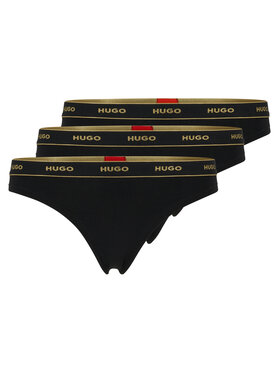 Hugo Hugo Súprava 3 kusov stringových nohavičiek Triplet 50486016 Čierna
