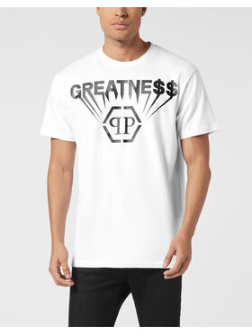 PHILIPP PLEIN PHILIPP PLEIN T-Shirt 26265 Biały Regular Fit