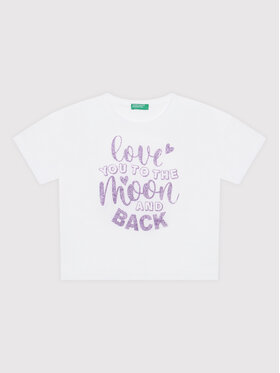 United Colors Of Benetton United Colors Of Benetton T-Shirt 3I1XC101L Biały Regular Fit