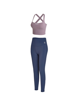 Yeaz Yeaz Komplet top i legginsy SHOW Różowy Slim Fit