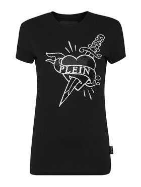 PHILIPP PLEIN PHILIPP PLEIN T-Shirt 9533 Czarny Skin Tight Fit