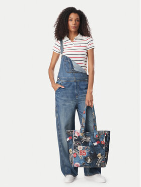 Tommy Jeans Tommy Jeans Τσάντα Tjw Bodega Trompe L'Oeil Tote AW0AW19304 Σκούρο μπλε