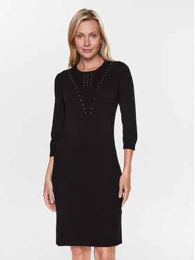 Liu Jo Sport Liu Jo Sport Плетена рокля TA3101 MS49I Черен Slim Fit
