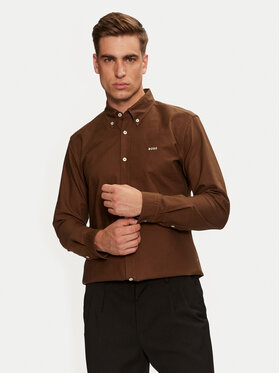 BOSS BOSS Koszula H-Roan 50521996 Brązowy Slim Fit
