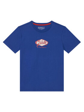 Guess Guess T-Shirt L6RI02 K8HM4 Niebieski Regular Fit